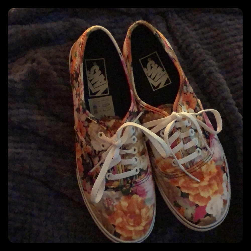 Vans floral sneakers